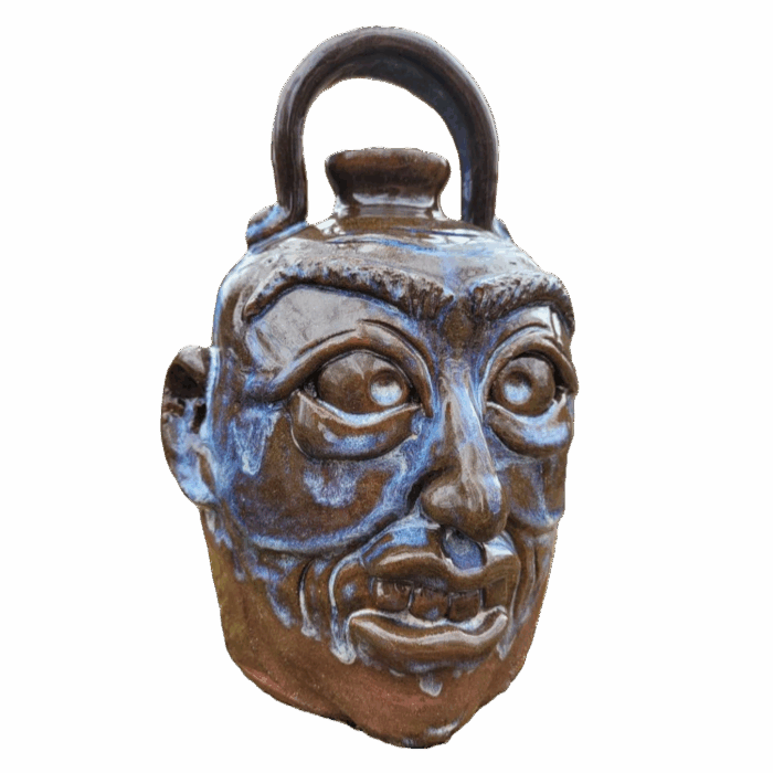 Face Jug with Open Bottom by Savannah Craven