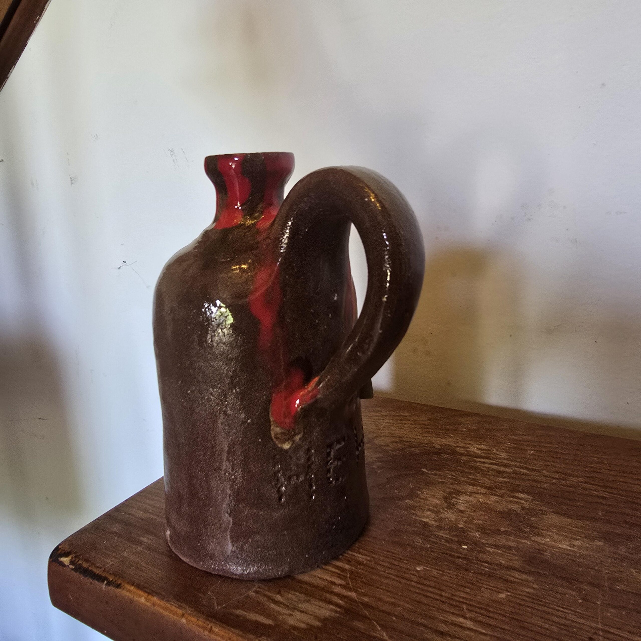 Handmade Clay Folk Art Pottery Mosquito Jug by Heather Elyse Head | 6.25" x 4" - Image 7
