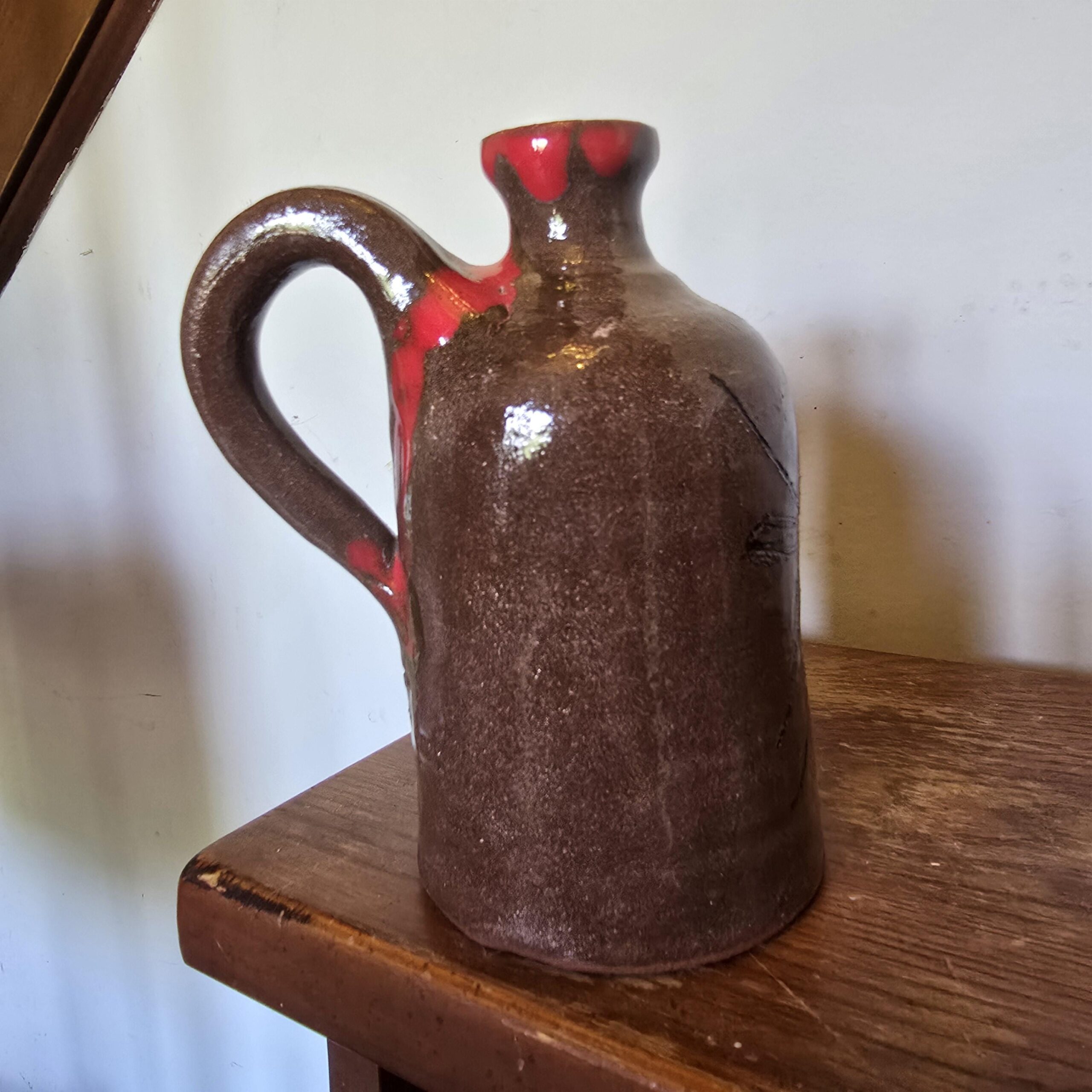 Handmade Clay Folk Art Pottery Mosquito Jug by Heather Elyse Head | 6.25" x 4" - Image 6