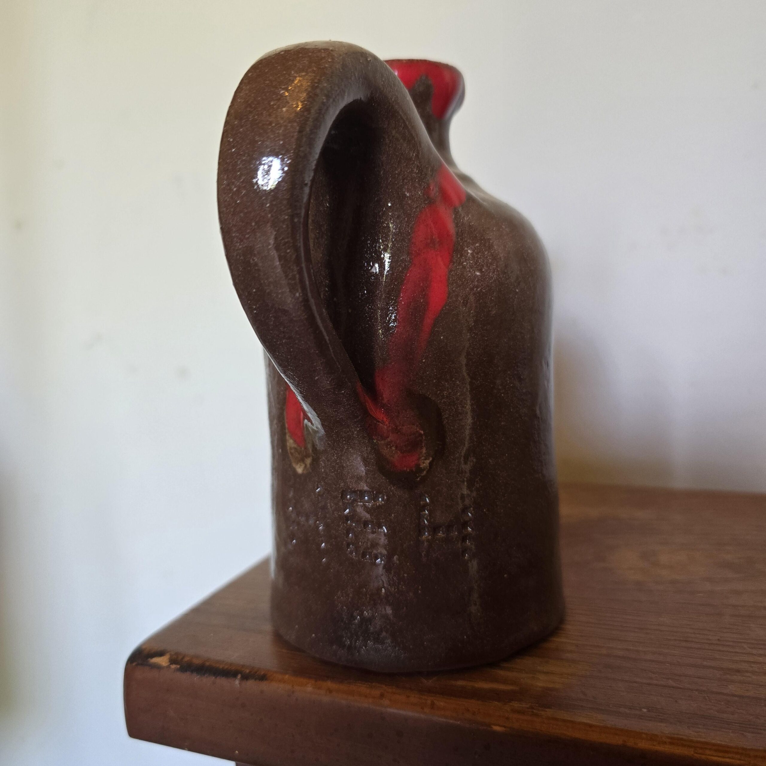 Handmade Clay Folk Art Pottery Mosquito Jug by Heather Elyse Head | 6.25" x 4" - Image 9