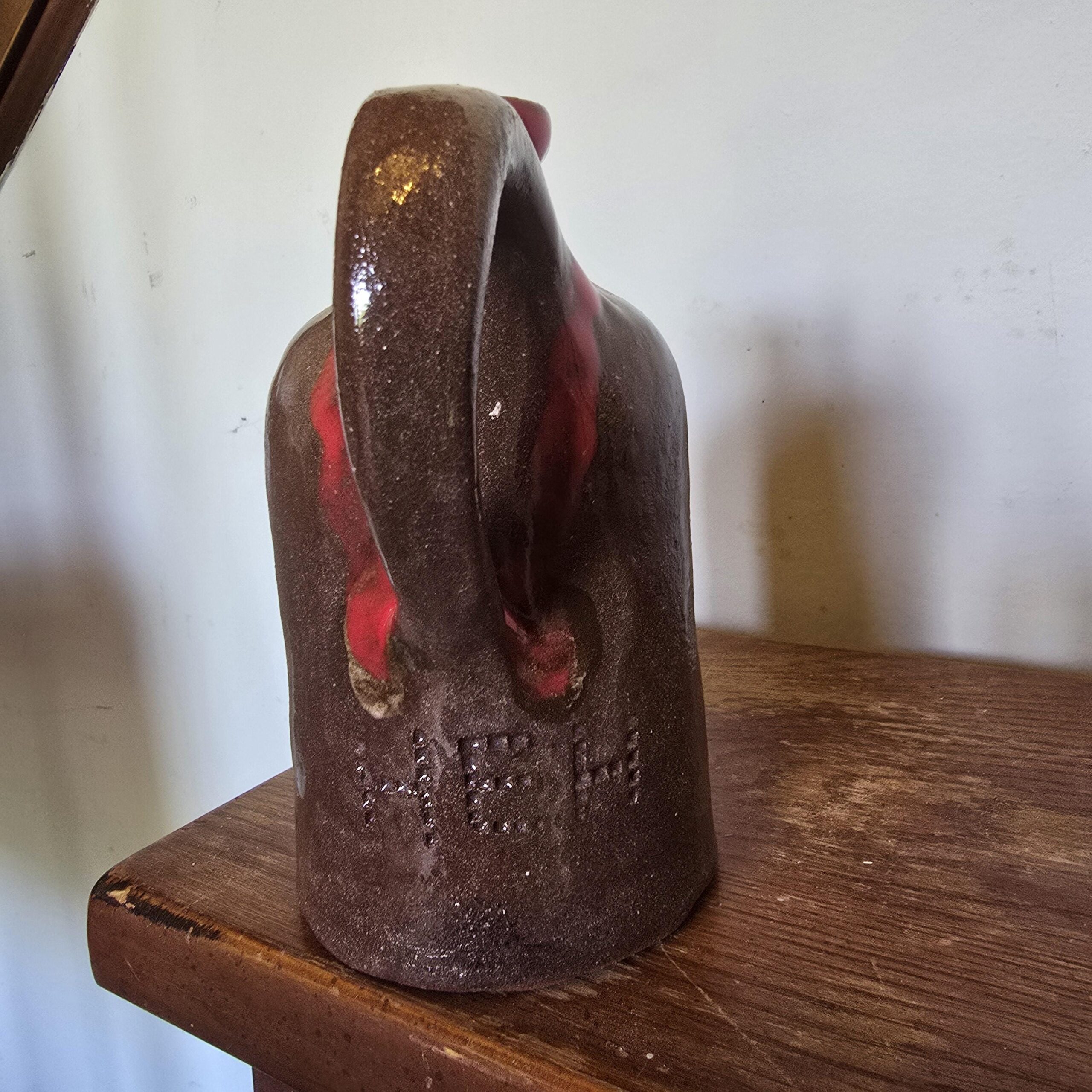 Handmade Clay Folk Art Pottery Mosquito Jug by Heather Elyse Head | 6.25" x 4" - Image 10