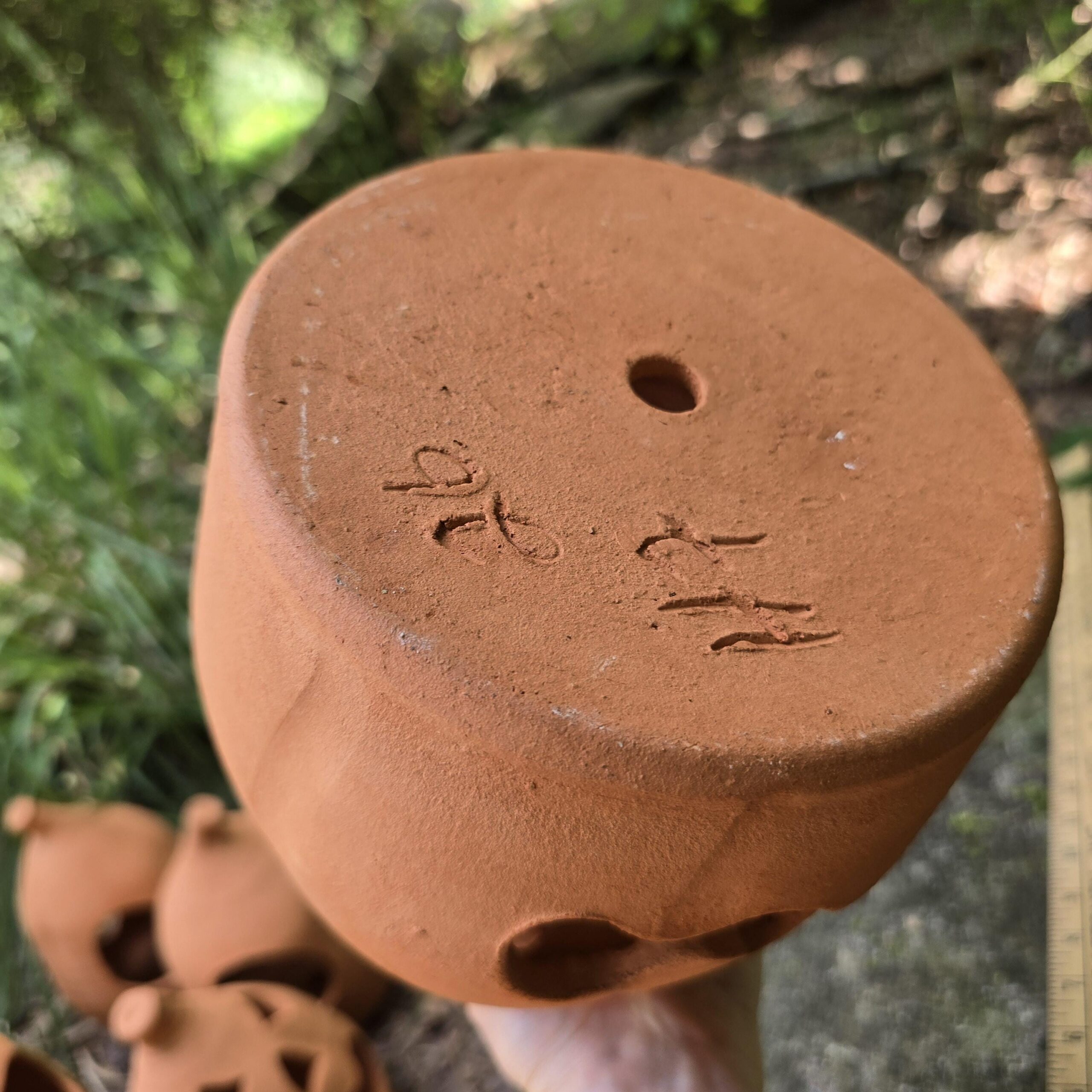 Folk Pottery Jack-o'-lantern Red Clay Pumpkin by Harold Ferguson | 10" Tall - Image 10