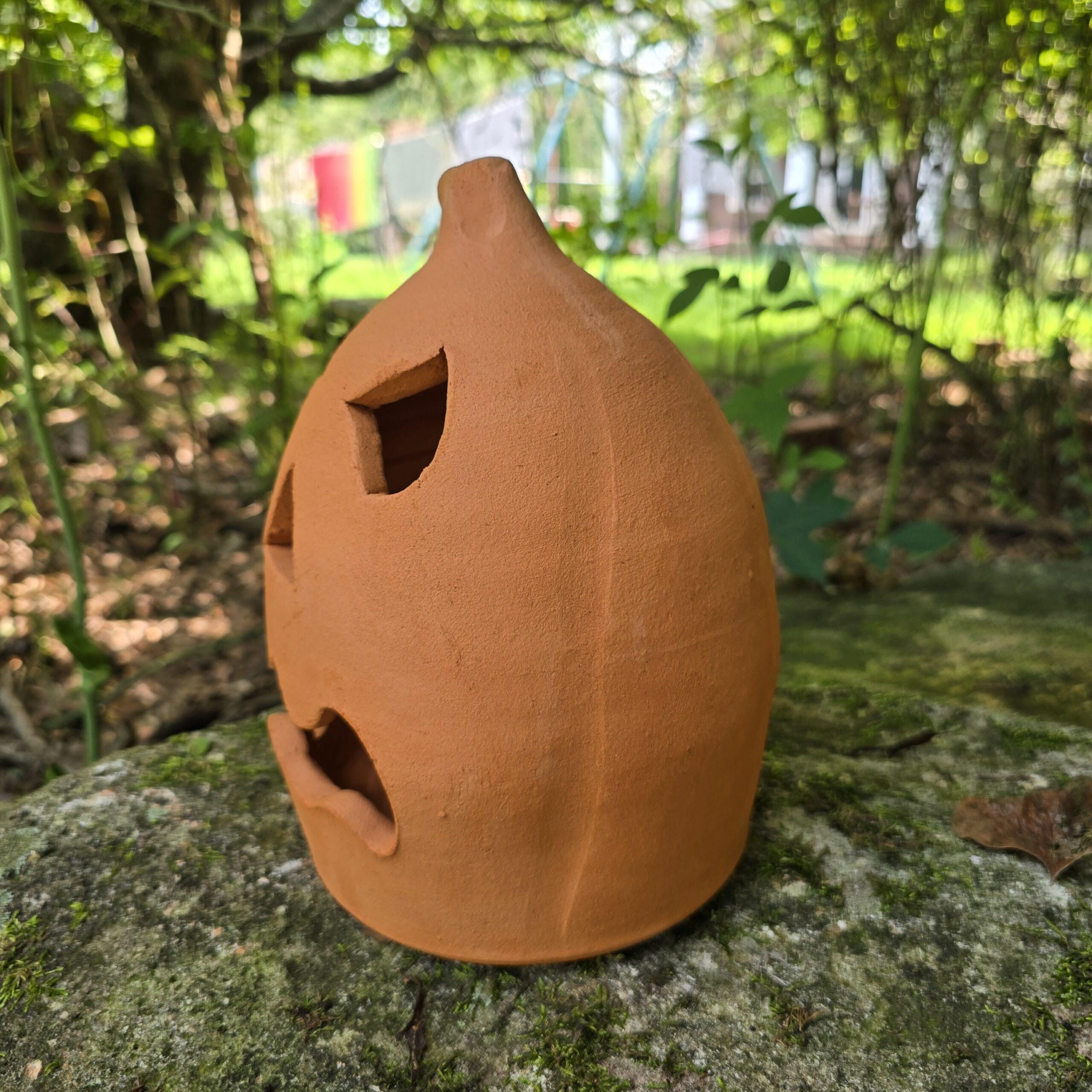 Folk Pottery Jack-o'-lantern Red Clay Pumpkin by Harold Ferguson | 10" Tall - Image 6