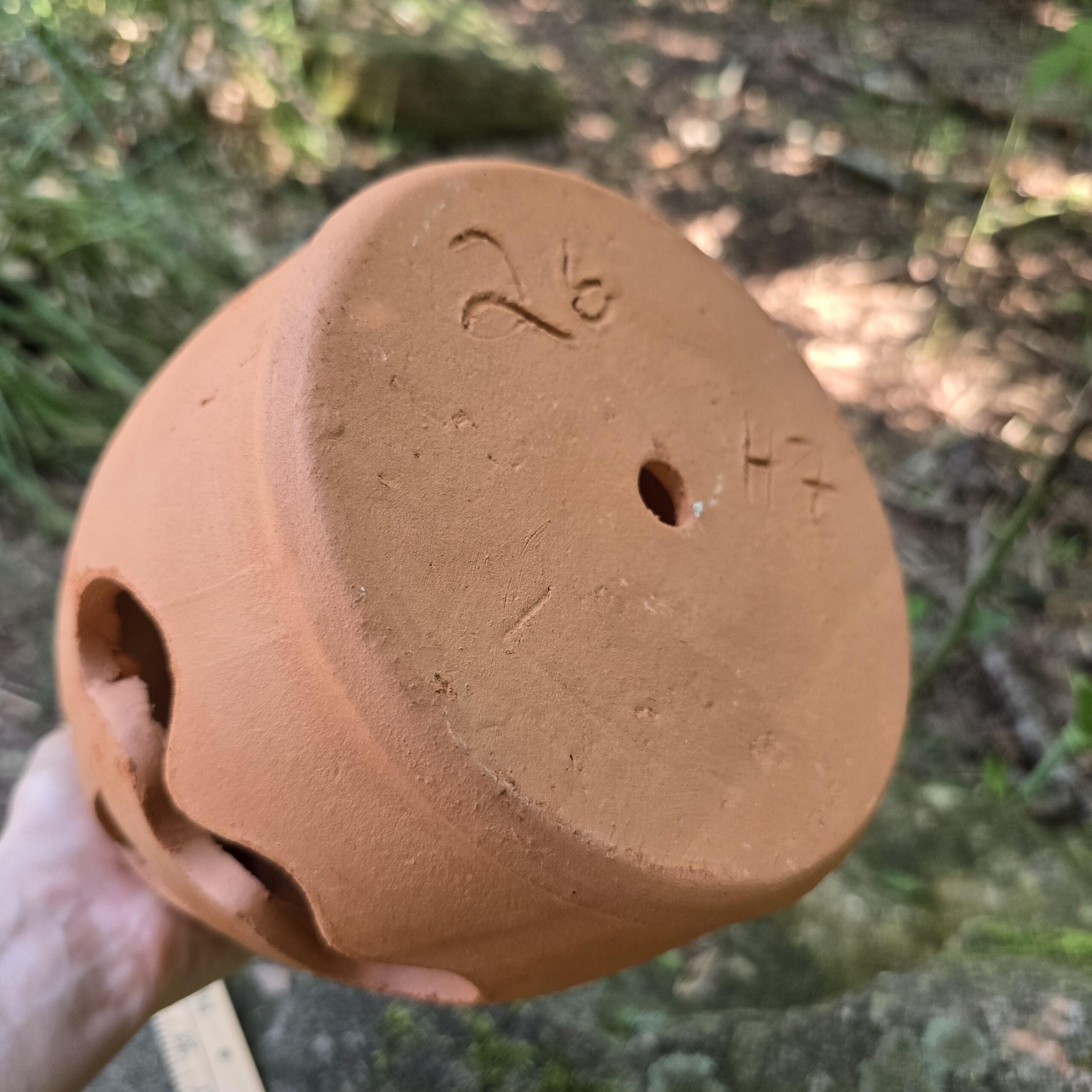 Handmade Terra Cotta Jack-o'-lantern Red Clay Pumpkin | 10" Tall - Image 11