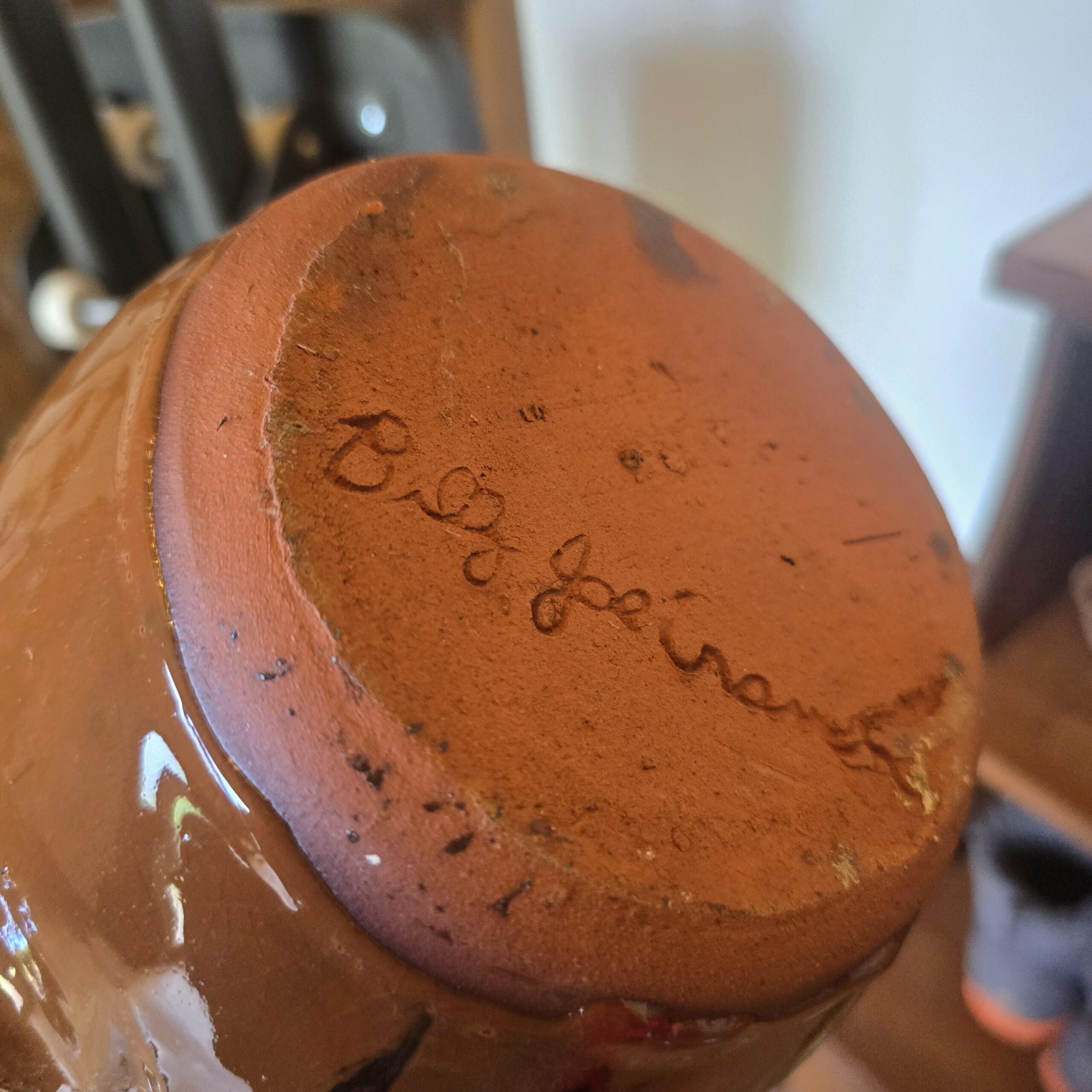Brown Glazed Face Jug by Billy Joe Craven | 12.25" x 7.5" - Image 9